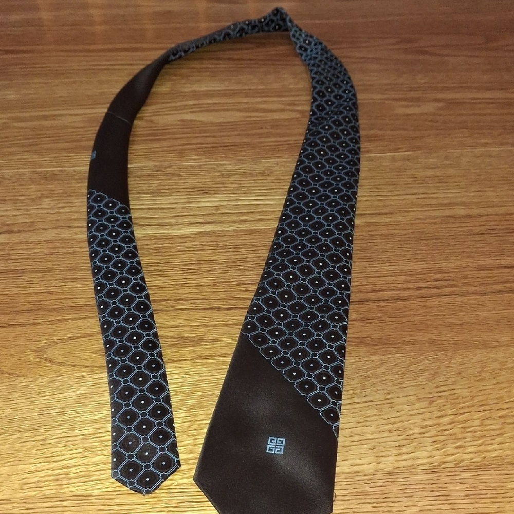 Givenchy /Dark Brown Geometric Men's Tie